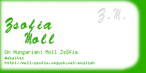zsofia moll business card