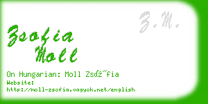 zsofia moll business card